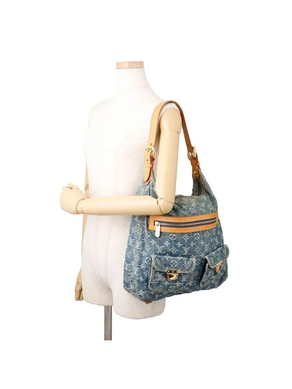 Louis Vuitton Shoulder Bag Monogram Denim GM 2-Way